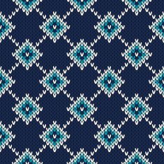 Seamless Knitted Pattern Festive and Fashionable Sweater Design