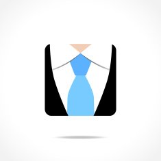 Business suit icon symbol design vector