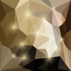 Abstract shining geometric polygonal triangular background with glaring lights N2