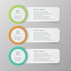 Vector infographic banners set