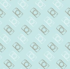 seamless pattern vintage camera vector eps10 N4