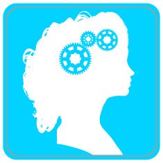 Vector silhouette of a woman N706