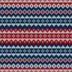 Winter Holiday Seamless Knitted Pattern N2