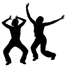Vector silhouette of a woman N711