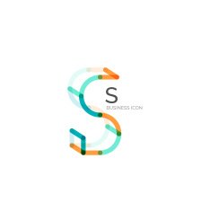 Minimal font or letter icon design N89