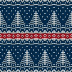 Winter Holiday Seamless Knitted Pattern N3