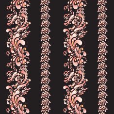vertical stripes with indian ornament N2