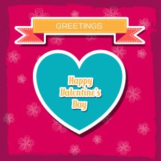happy valentine's day background cards concepts Vector illustration design N11