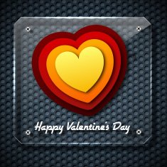 happy valentine's day background cards concepts Vector illustration design N27