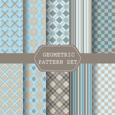 blue and brown scot patterns