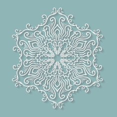 Paper lace doily decorative snowflake round crochet ornament N4