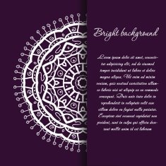 Vintage background with bright colors mandala N8