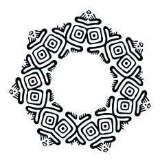 vector ethnic ornament N4