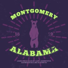 Montgomery Alabama grunge on separate layer