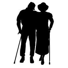Vector silhouette of a people N46