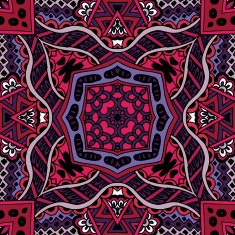 Abstract seamless ethnic vector background