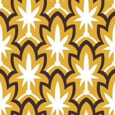 Vintage hand drawn art deco pattern N10