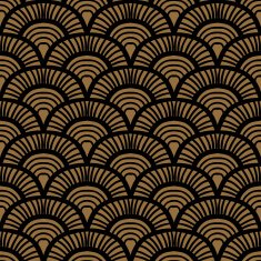 Vintage hand drawn art deco pattern N13