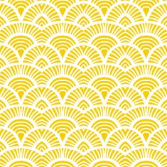 Vintage hand drawn art deco pattern N14