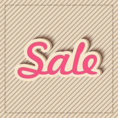 Text design of Sale N3