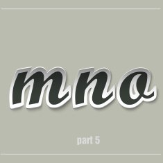 vector paper uppercase alphabet with shadows N3