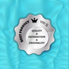 silver best product stamp