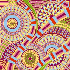 Attractive Tribal Ethnic background Design N2