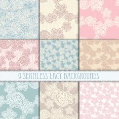 lacy seamless pattern set N2