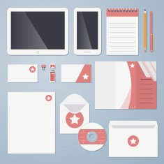 Flat corporate identity