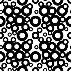 Seamless Pattern Abstract Psychedelic Art Background Vector Il N6