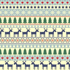 Christmas traditional ornamental pattern