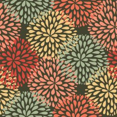 Vector seamless pattern Modern floral texture Stylish abstract background N2