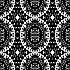 seamless black and white pattern in retro style N5