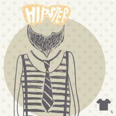 Hipster Background In Retro Style N6