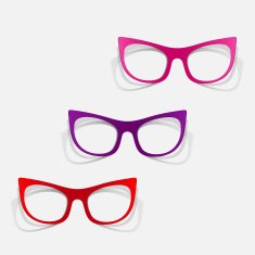 paper sticker retro glasses N4