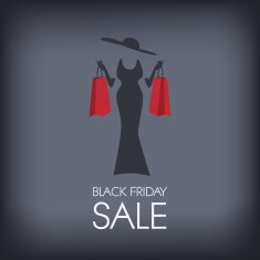 Black Friday shopping poster or flyer Eps10 vector illustration N2