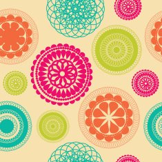 Flower Leaves Seamless Pattern Background Vector Illustration N3