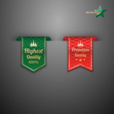 Vintage premium quality labels set N14