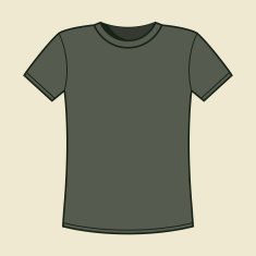 Blank t-shirt template N17