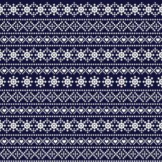 Traditional christmas ornamental pattern with snowflakes