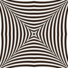 Black and White Geometric Vector Shimmering Optical Illusion