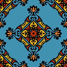 Seamless tiled pattern vector design