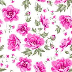 Elegant seamless peony pattern N3