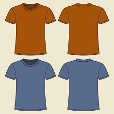 Blank t-shirt template N18