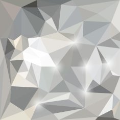 Abstract polygonal triangular background with glaring lights for design