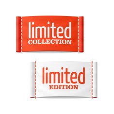 Limited collection and edition clothing labels