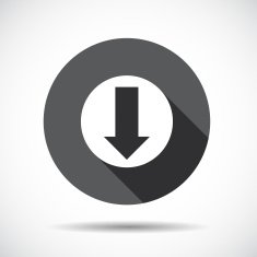Download Flat Icon with long Shadow Vector Illustration