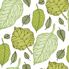 Leaves Seamless vector background N5