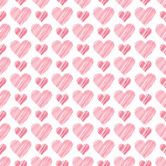 Romantic seamless pattern with hearts Beautiful vector illustration N7