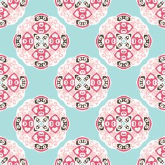 Seamless Vector Pattern circles abstract ornament